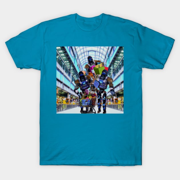 Robots in the Shopping Mall T-Shirt by PDTees